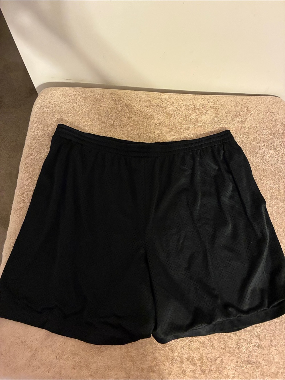 Men’s 2XL STARTER Black Mesh Workout Shorts